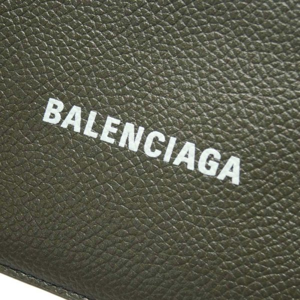 ba23fw112 4 BALENCIAGA wallet card case with coin purse Khaki