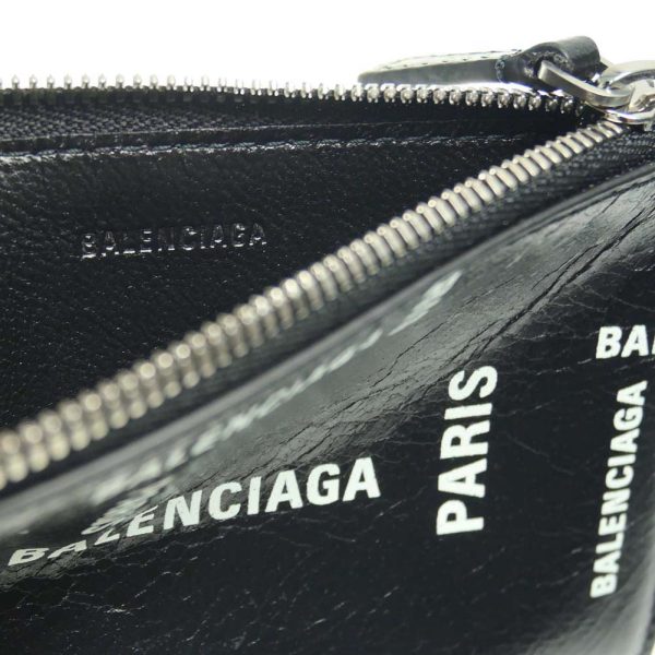 ba23fw114 7 BALENCIAGA wallet card case with coin purse 640535 2AAOC Black