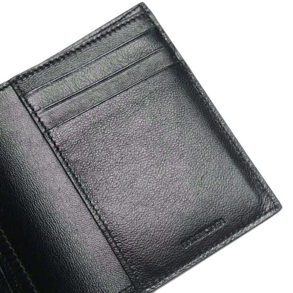 ba23fw120 6 BALENCIAGA Bifold Wallet CASH VERTICAL Black