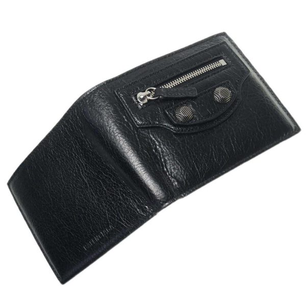 ba23fw131 3 BALENCIAGA Bifold Wallet SQUARE FOLDED WALLET Black