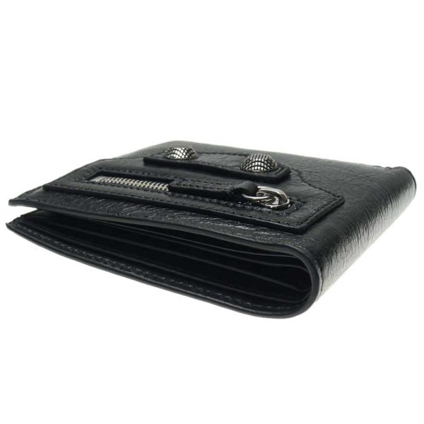 ba23fw131 4 BALENCIAGA Bifold Wallet SQUARE FOLDED WALLET Black