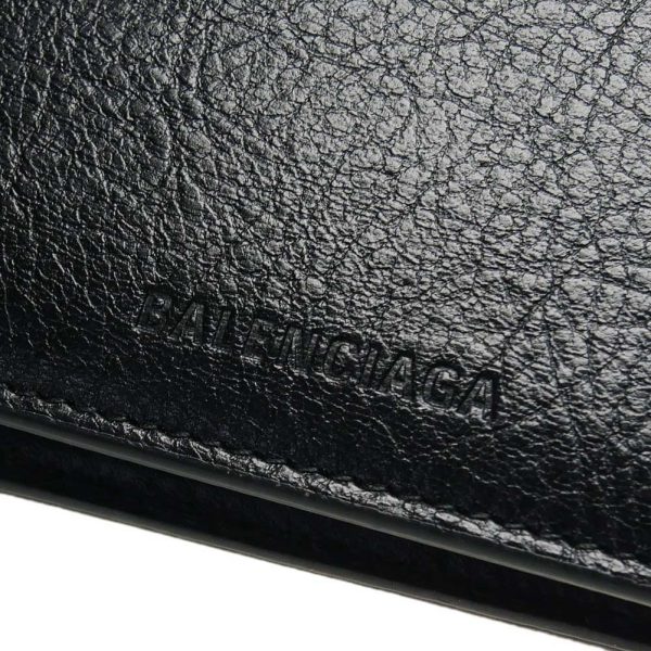 ba23fw131 6 BALENCIAGA Bifold Wallet SQUARE FOLDED WALLET Black