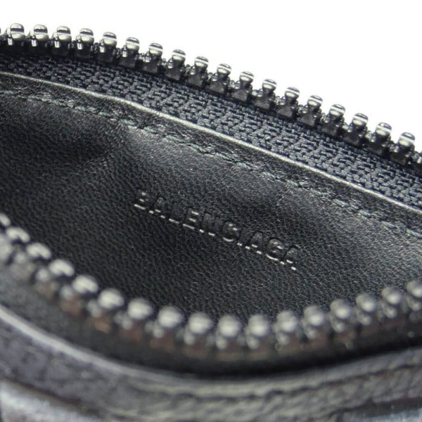 ba23ss323 6 BALENCIAGA Card Case Coin Case Black