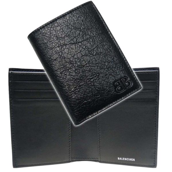 ba24ss328 1 BALENCIAGA bifold wallet Black