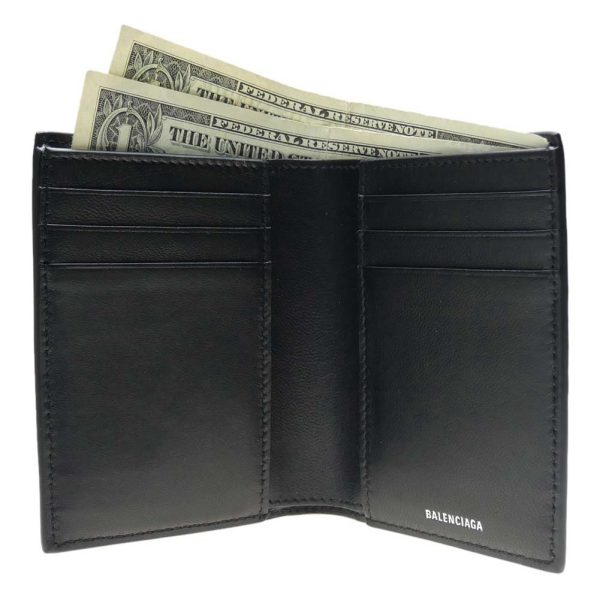 ba24ss328 2 BALENCIAGA bifold wallet Black