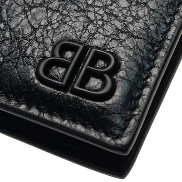 ba24ss328 5 BALENCIAGA bifold wallet Black