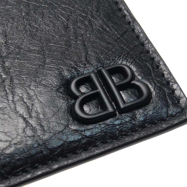 ba24ss329 4 BALENCIAGA wallet card case with coin purse Black