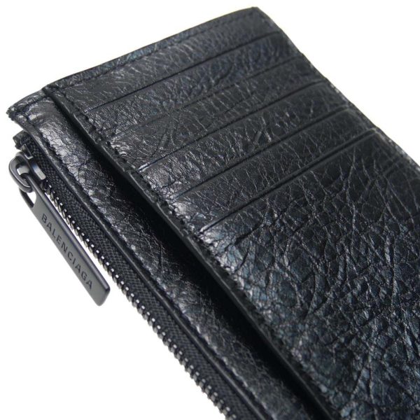 ba24ss329 6 BALENCIAGA wallet card case with coin purse Black