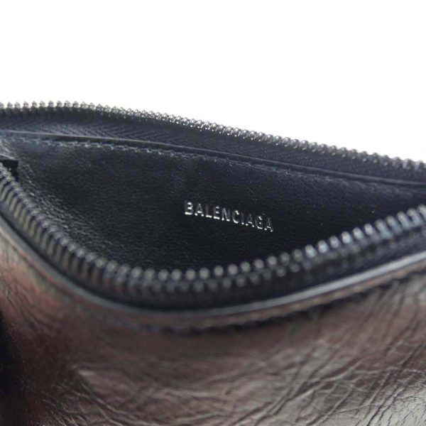 ba24ss329 7 BALENCIAGA wallet card case with coin purse Black