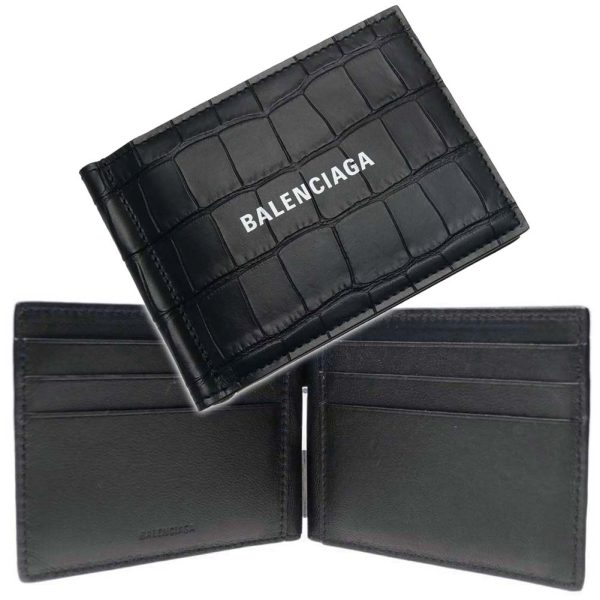 ba24ss331 1 BALENCIAGA Money Clip Black