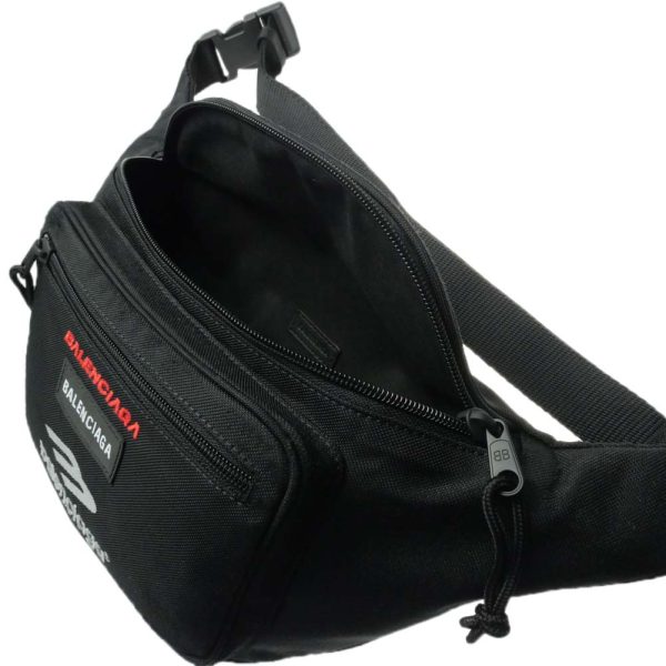 ba24ss340 8 BALENCIAGA Body Bag EXPLORER BELTPACK Black