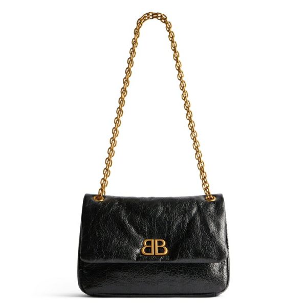 bal 0942 1 Balenciaga Monaco Mini Bag Black