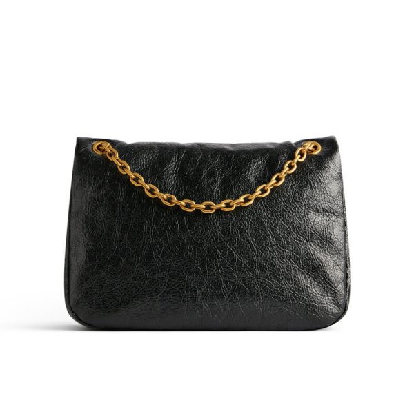 bal 0942 4 Balenciaga Monaco Mini Bag Black