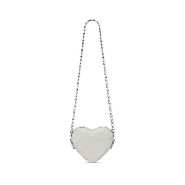 bal 1001 4 Balenciaga Le Cagole Heart Mini Bag White