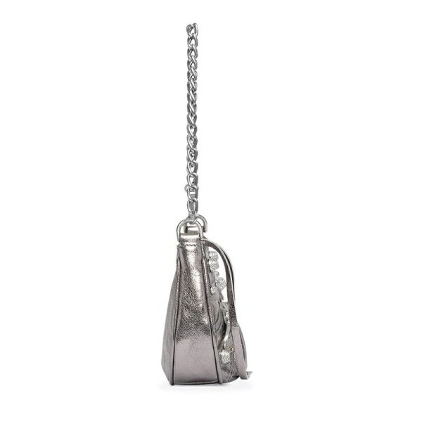 bal 1006 3 Balenciaga Le Cagole Mini Bag Chain Metallic Silver