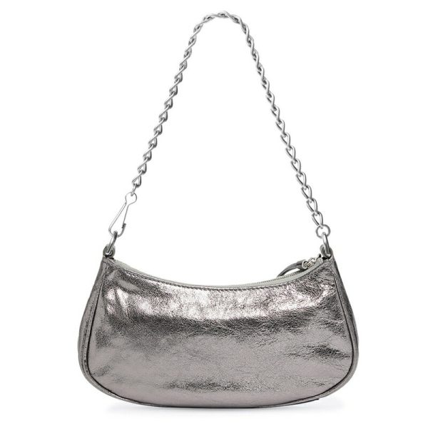 bal 1006 4 Balenciaga Le Cagole Mini Bag Chain Metallic Silver