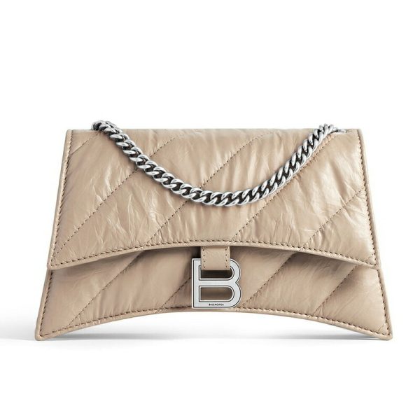 bal 1013 5 Balenciaga Crush XS Chain Bag Quilted Brown