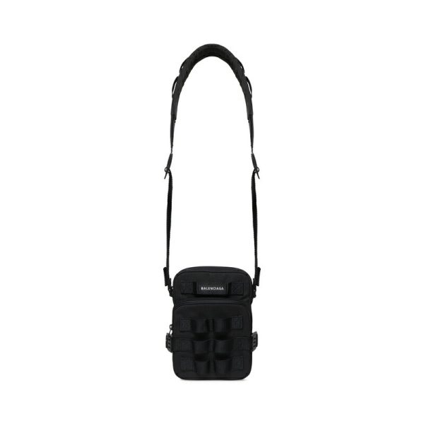 bal 1186 1 Balenciaga Army Crossbody Bag Black