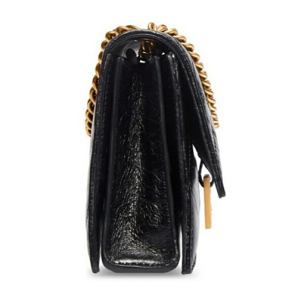 bal 1339 3 Balenciaga Crush XS Chain Bag Quilted Black