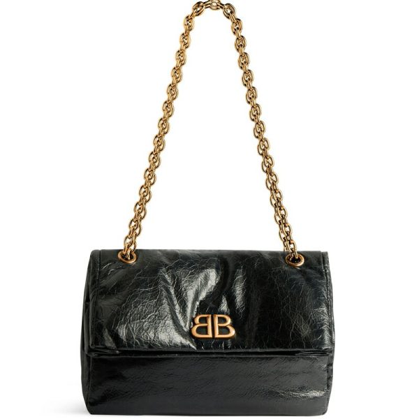 bal 1385 1 Balenciaga Monaco Small Chain Bag Black