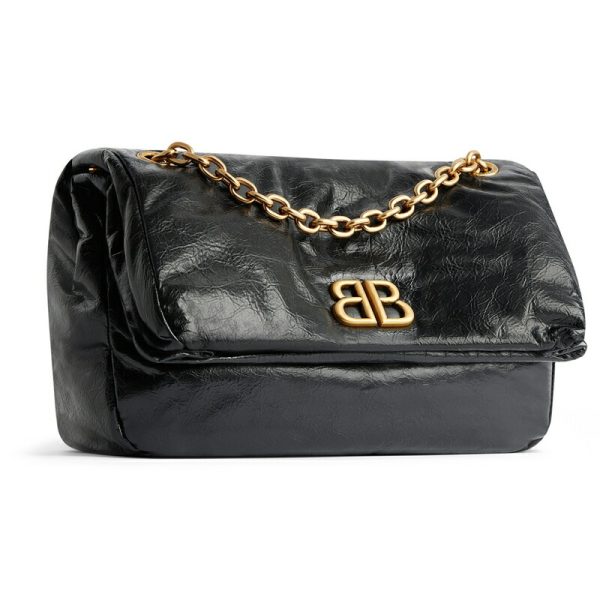 bal 1385 2 Balenciaga Monaco Small Chain Bag Black