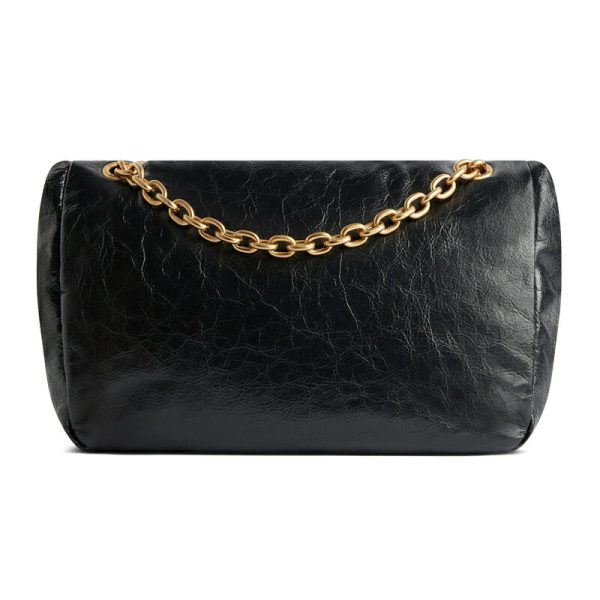 bal 1385 4 Balenciaga Monaco Small Chain Bag Black