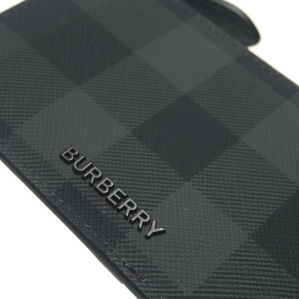 bb24ss342 4 BURBERRY Card Case Coin Case Charcoal Gray