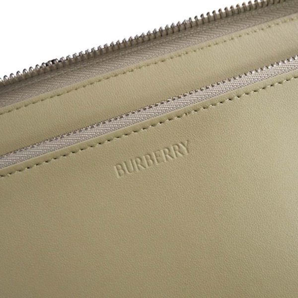 bb24ss351 7 BURBERRY round zipper long wallet coin Green