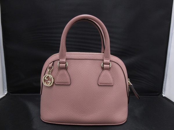 bhd205610825 1 Gucci 2WAY Leather Handbag Pink