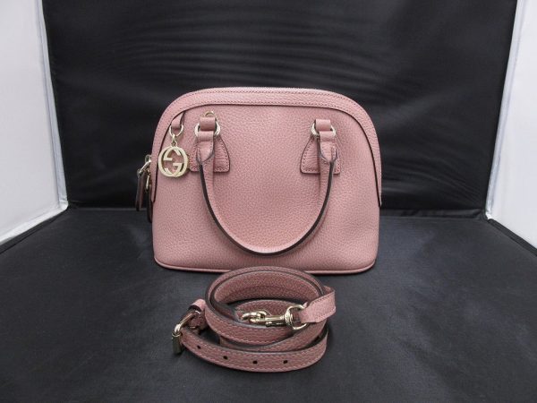 bhd205610825 8 Gucci 2WAY Leather Handbag Pink