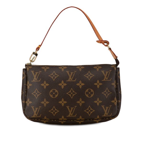 bra0786z87t6fyuw 1 Louis Vuitton Monogram Pochette Accessoire Bag M51980 Brown