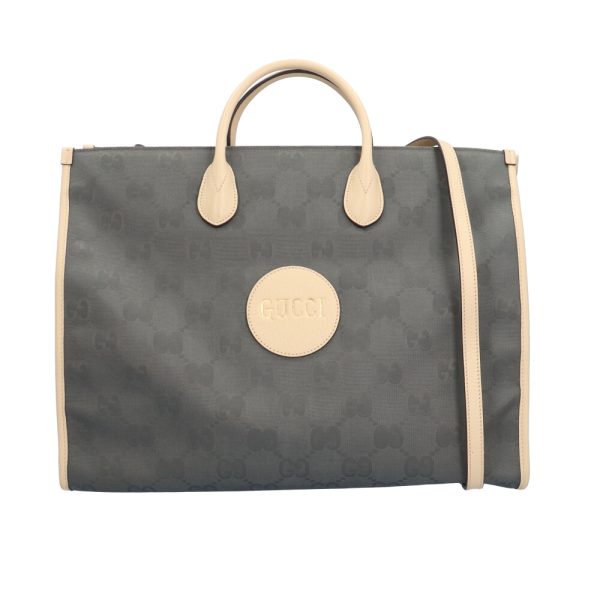 brb00090000001307 1 Gucci Off the Grid Nylon Shoulder Bag Gray