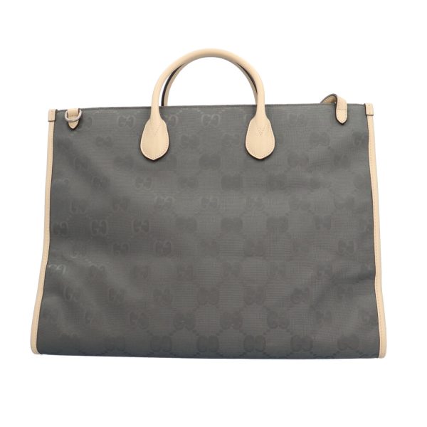 brb00090000001307 4 Gucci Off the Grid Nylon Shoulder Bag Gray