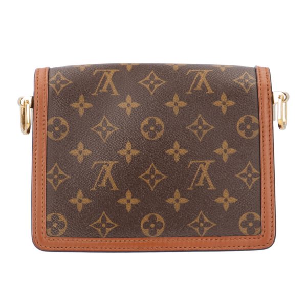 brb00090000003911 3 Louis Vuitton Dauphine Monogram Reverse Shoulder Bag Brown