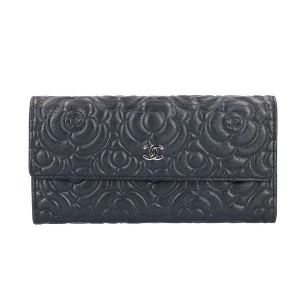 brb00090000005568 1 Chanel Camellia Lambskin Long Wallet