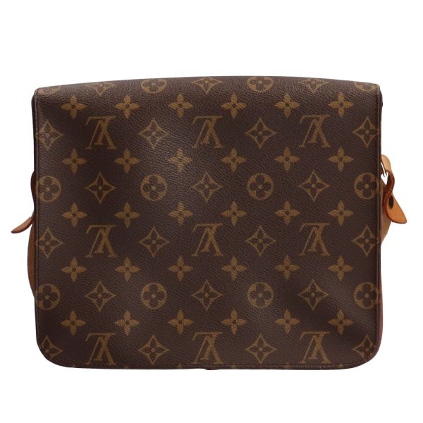 brb00140000000450 3 Louis Vuitton Cartesier Monogram Canvas Shoulder Bag Brown