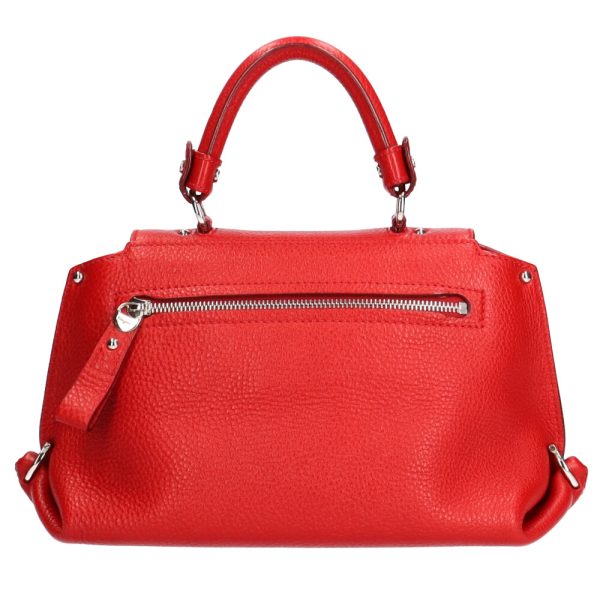 brb01000000000129 3 Salvatore Ferragamo Sofia Gancini Shoulder Bag Leather Red