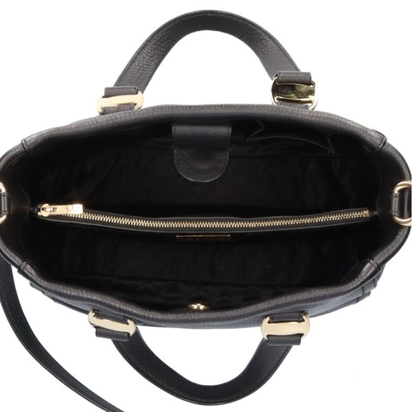 brb01000000000164 7 Salvatore Ferragamo Shoulder Bag Leather Black