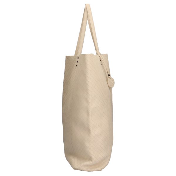 brb01000000000872 4 Bottega Veneta Intreccio Mirage Tote Bag Leather Ivory