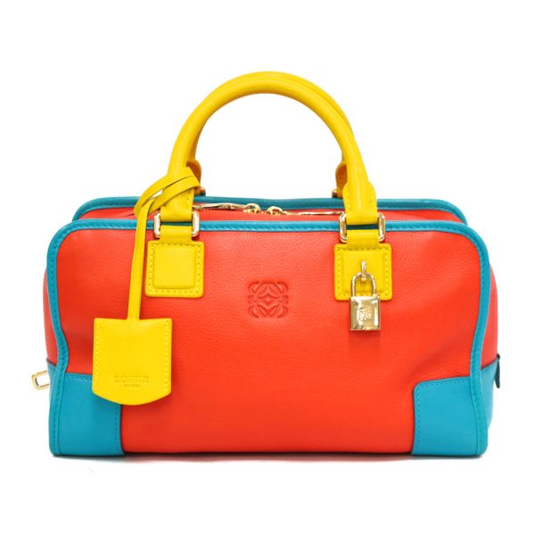 brb01000000000882 1 Loewe Amazona 28 Limited Edition Handbag Leather Multicolor