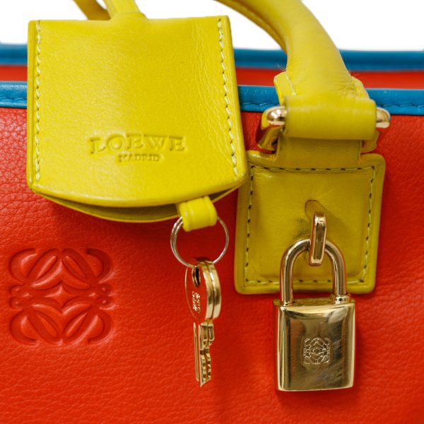 brb01000000000882 9 Loewe Amazona 28 Limited Edition Handbag Leather Multicolor