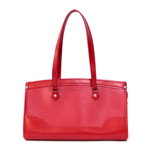 brb01000000000906 1 Louis Vuitton Madeleine Epi Leather Shoulder Bag Red