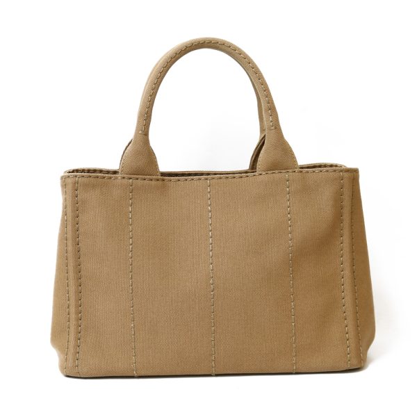 brb01000000001072 3 Prada Canapa Canvas Tote Bag Brown