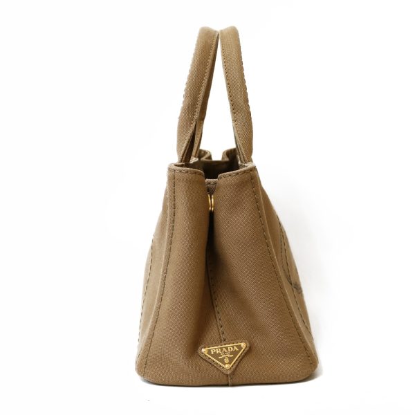 brb01000000001072 4 Prada Canapa Canvas Tote Bag Brown