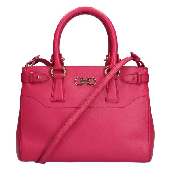 brb01000000001079 1 Salvatore Ferragamo Shoulder Bag Leather Pink