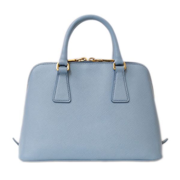 brb01000000001460 3 Prada Saffiano Leather Shoulder Bag Blue