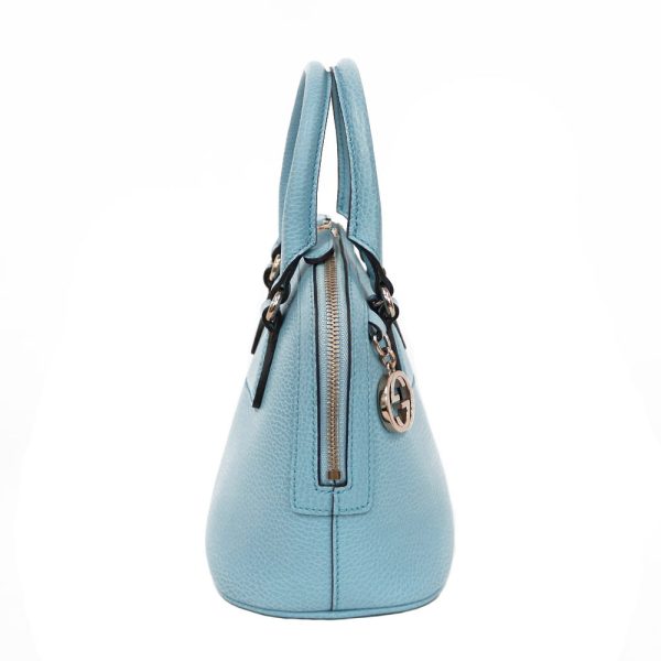 brb01000000001474 4 Gucci 2Way Leather Handbag Blue