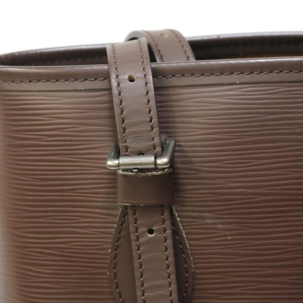 brb01000000001823 9 Louis Vuitton Bucket Epi Leather Shoulder Bag Brown