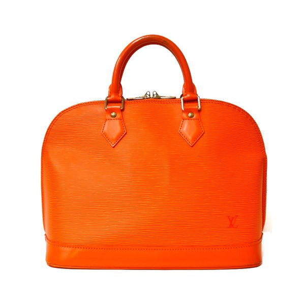 brb01000000002223 1 Louis Vuitton Alma Epi Leather Handbag Bag Orange