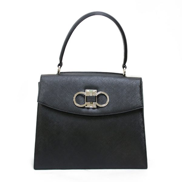 brb01000000002282 1 Salvatore Ferragamo Handbag Leather Black